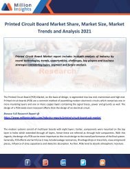 Printed Circuit Board Market Share, Market Size, Market Trends and Analysis 2021
