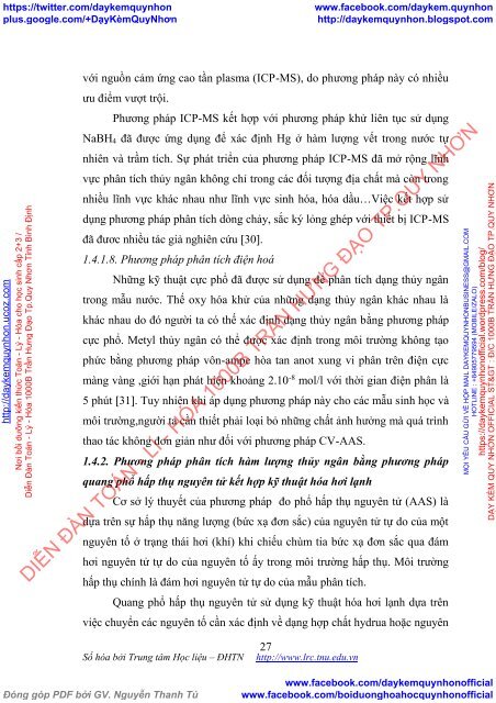 Nghiên cứu phân tích hàm lượng thủy ngân trong động vật hai mảnh tại Quảng Ninh bằng phương pháp quang phổ hấp thụ nguyên tử kết hợp kỹ thuật  hóa  hơi lạnh