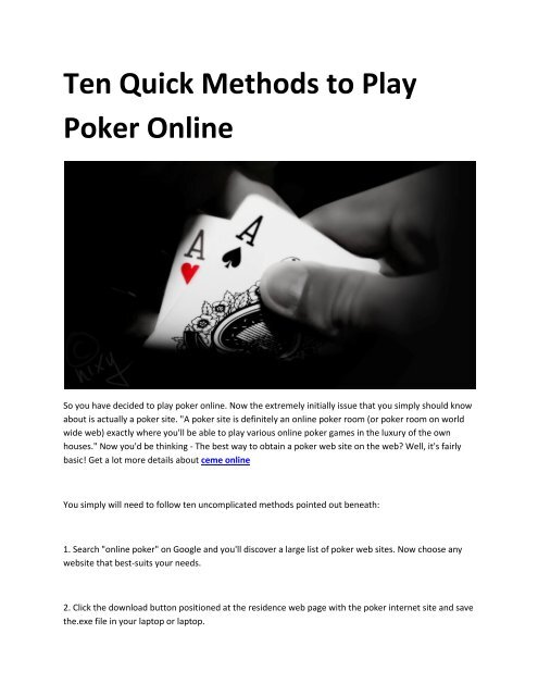 5 poker online terpercaya