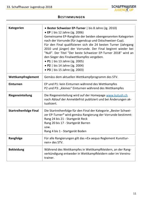 33 .Schaffhauser Jugendcup