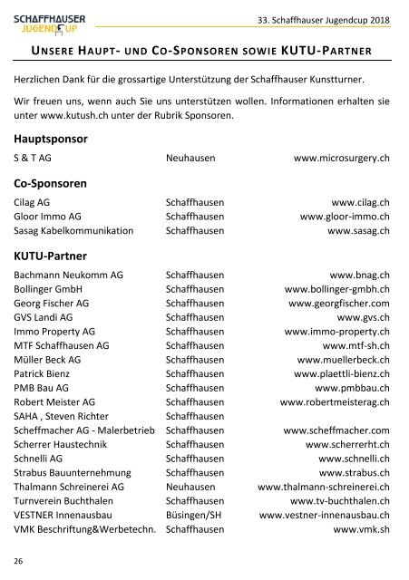 33 .Schaffhauser Jugendcup