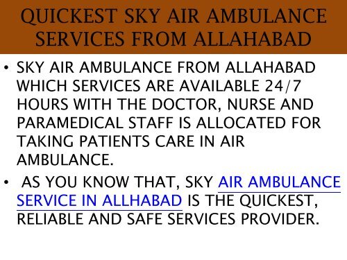 Get 24-hour Emergency Sky Air Ambulance from Allahabad to Delhi 
