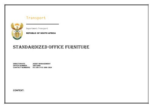 SPECIFICATION FOR OFFICE FURNITURE_DOT