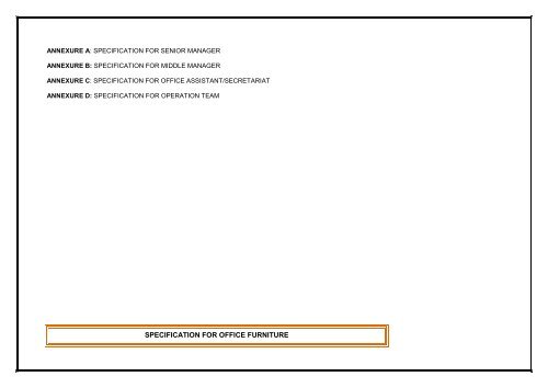 SPECIFICATION FOR OFFICE FURNITURE_DOT