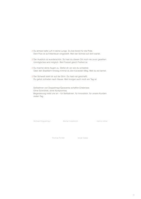 Doppelmayr/Garaventa Jahrbuch 2018