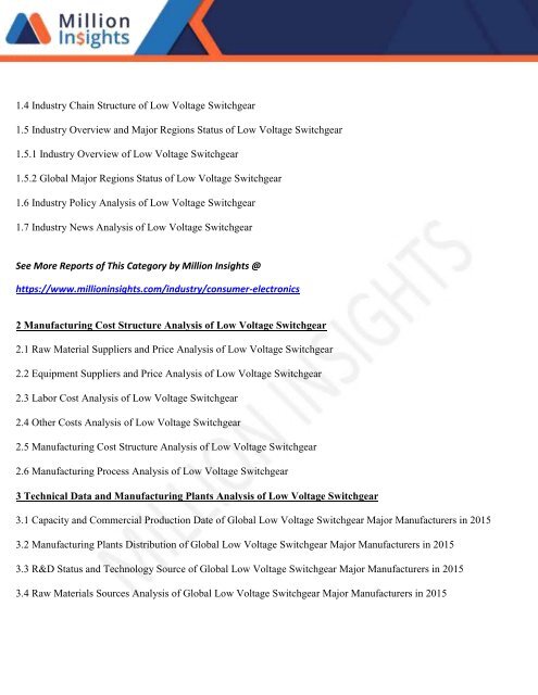 Low Voltage Switchgear Market Share, Trends, Analysis by Application to 2021