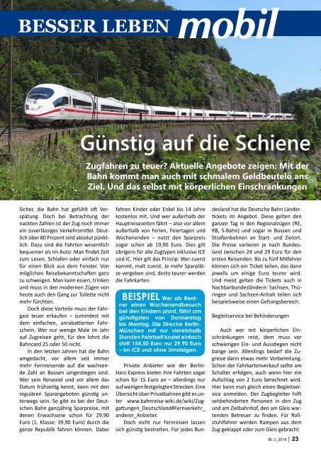 Besser Leben Service Magazin März_2018