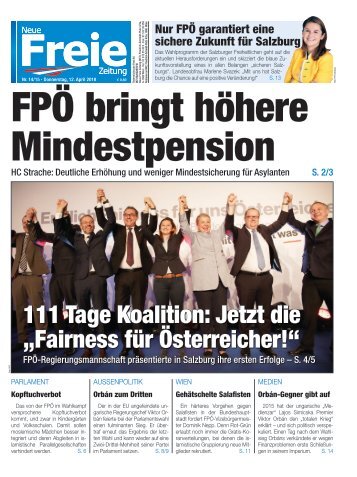 FPÖ bringt höhere Mindestpension