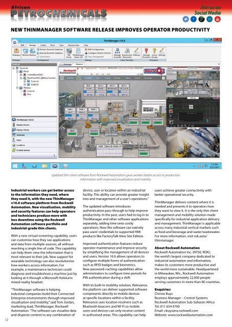 African Petrochemicals- Mar/April  Edition 15_2 {2018}