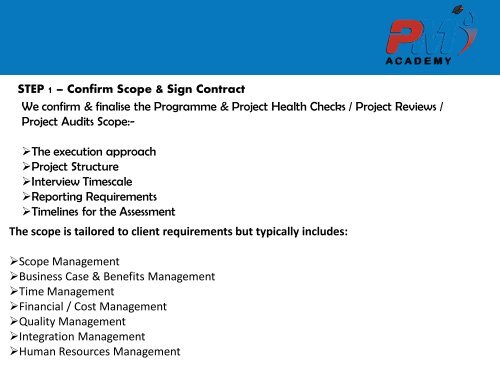 Project Management Consulting