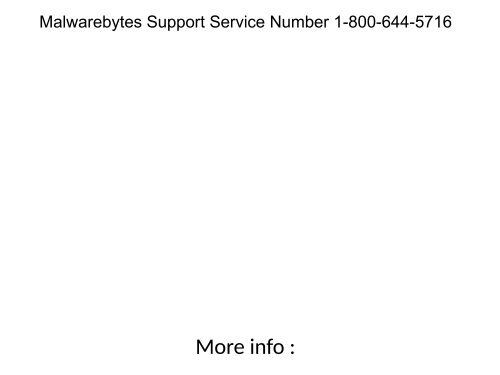 Malwarebytes System Scanning Error 1-800-644-5716