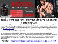  Stack Testo Boost 360 Enhancing the Power In the Body 