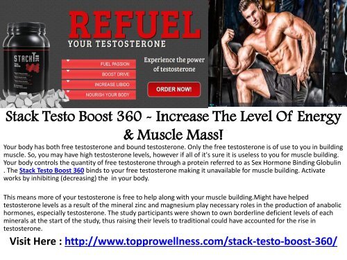  Stack Testo Boost 360 Enhancing the Power In the Body 