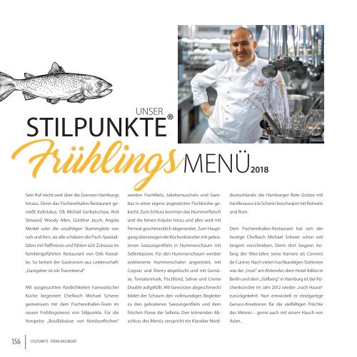 STILPUNKTE Lifestyle Guide Ausgabe Hamburg Frühjahr/Sommer 2018