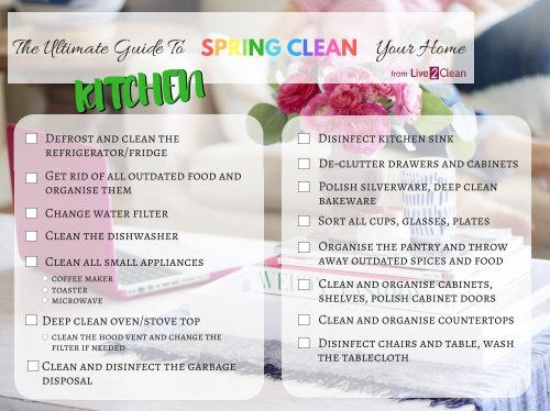 The ultimate guide to spring clean your home