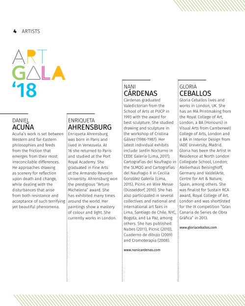 Catalogue Chamos Art Gala