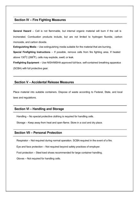 MSDS-for BATTERIES