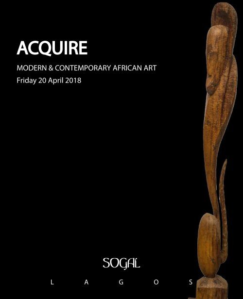JOIN US AND ACQUIRE AT SOGAL AUCTION 2018