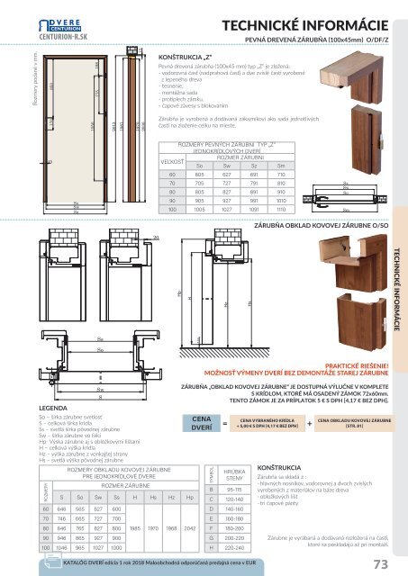 Dvere Centurion KATALOG 2018