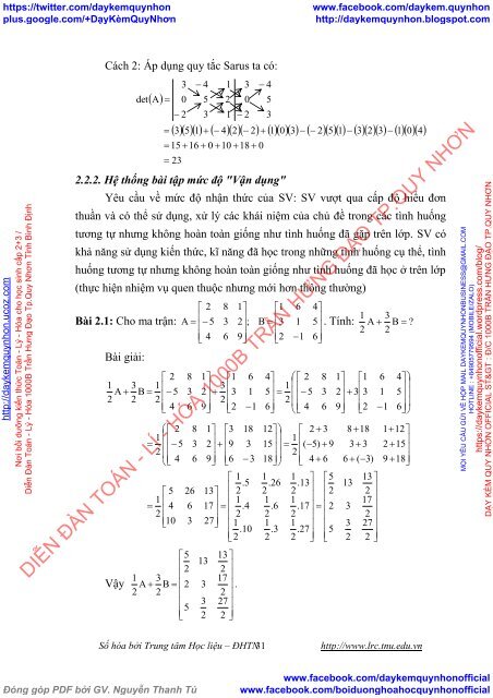 DẠY TỰ HỌC HỌC PHẦN ĐẠI SỐ TUYẾN TÍNH CHO SINH VIÊN CAO ĐẲNG SƯ PHẠM NƯỚC CỘNG HÒA DÂN CHỦ NHÂN DÂN LÀO THÔNG QUA HỆ THỐNG BÀI TẬP PHÂN HÓA