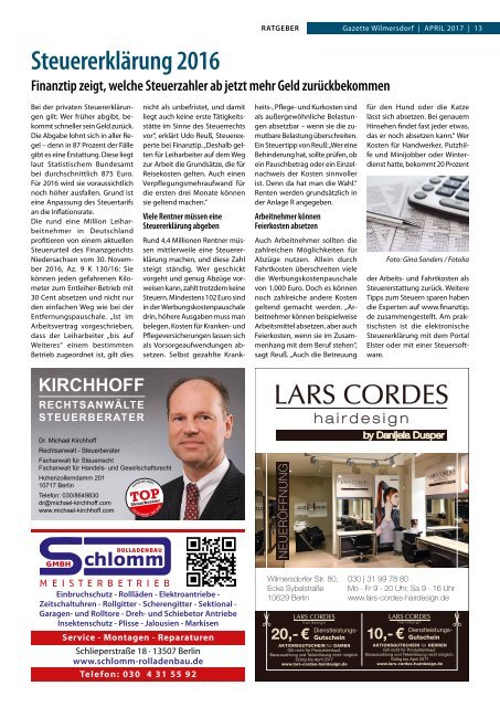 Gazette Wilmersdorf April 2017