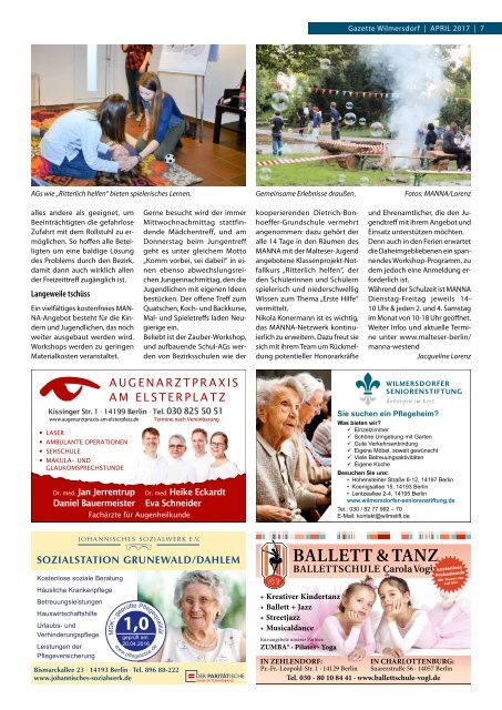 Gazette Wilmersdorf April 2017