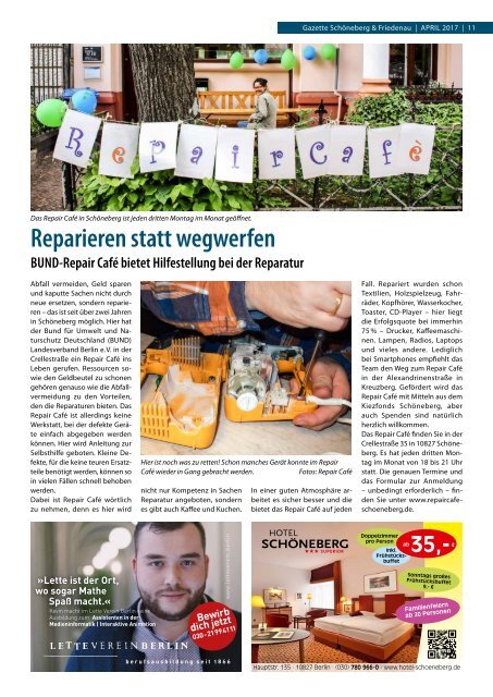 Gazette Schöneberg & Friedenau April 2017