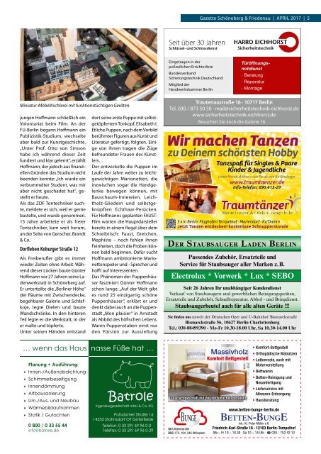Gazette Schöneberg & Friedenau April 2017