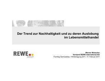 Der Trend zur Nachhaltigkeit und zu deren Auslobung im ...