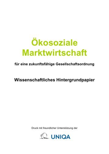 Ökosoziale Marktwirtschaft für eine zukunftsfähige ...