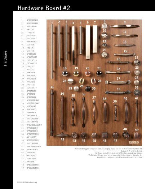 J&amp;R Woodworking 2018 catalog