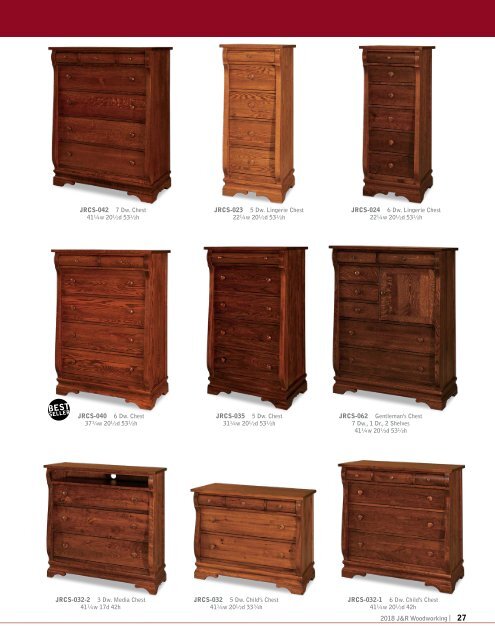 J&amp;R Woodworking 2018 catalog