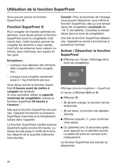 Miele KFNS 28463 E - Mode d'emploi et instructions de montage