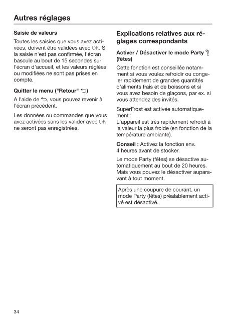 Miele KFNS 28463 E - Mode d'emploi et instructions de montage