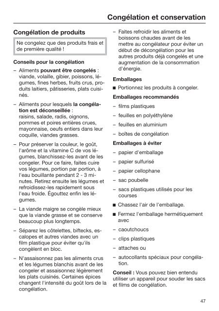 Miele KFNS 28463 E - Mode d'emploi et instructions de montage