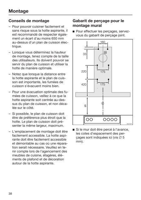 Miele DA 2628 - Mode d'emploi