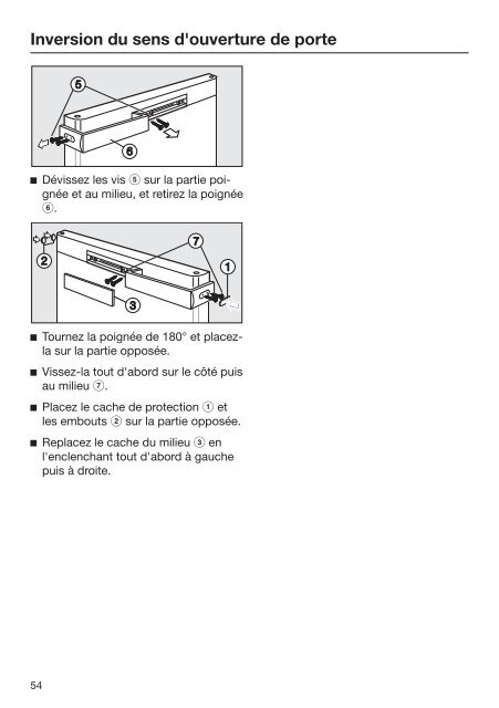 Miele KS 28463 D bb - Mode d'emploi et instructions de montage