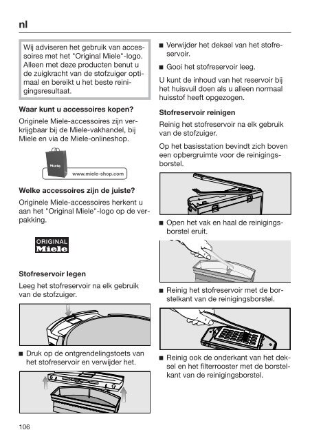 Miele Compact C2 Silence EcoLine - SDRK3 - Mode d'emploi