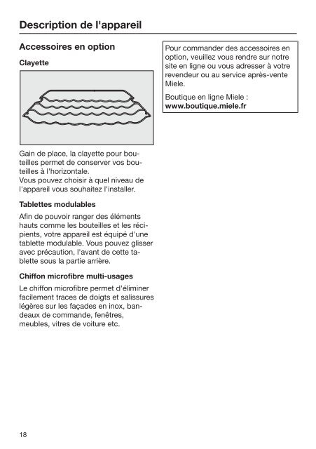 Miele K 34673 iD - Mode d'emploi et instructions de montage