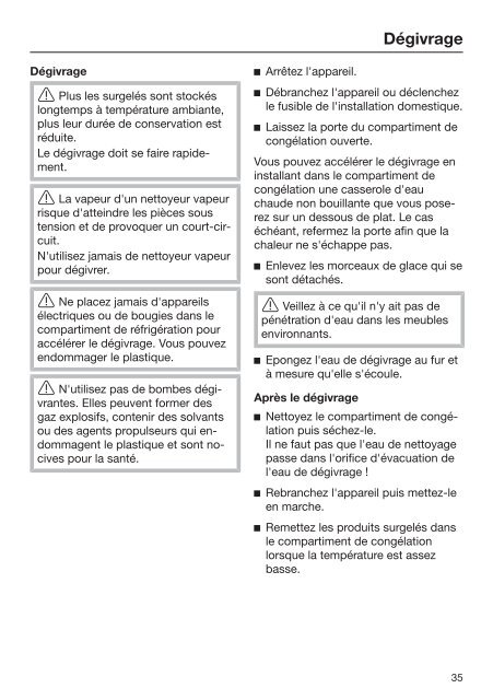 Miele K 34673 iD - Mode d'emploi et instructions de montage