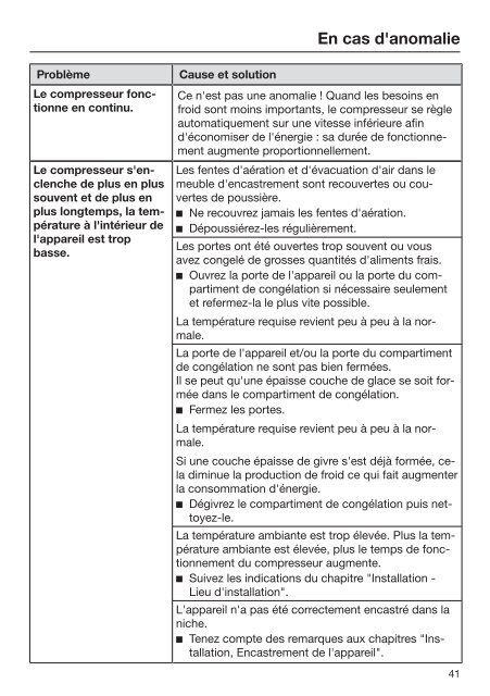 Miele K 34673 iD - Mode d'emploi et instructions de montage