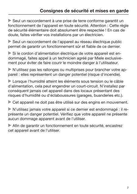 Miele K 34673 iD - Mode d'emploi et instructions de montage