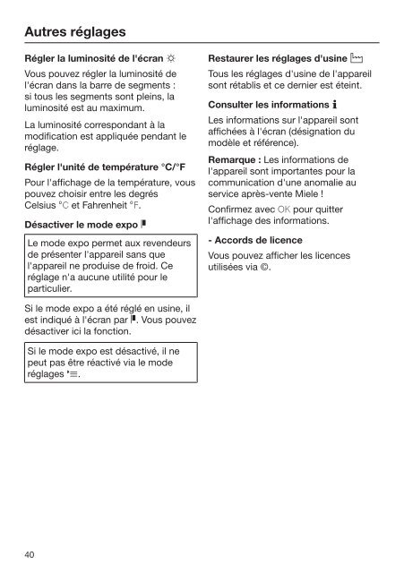 Miele KFNS 28463 E - Mode d'emploi et instructions de montage