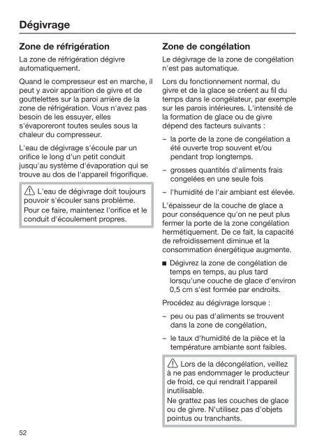 Miele KFNS 28463 E - Mode d'emploi et instructions de montage