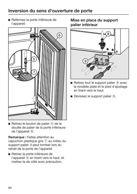 Miele KFNS 28463 E - Mode d'emploi et instructions de montage