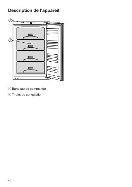 Miele FNS 37492 iE - Mode d'emploi et instructions de montage