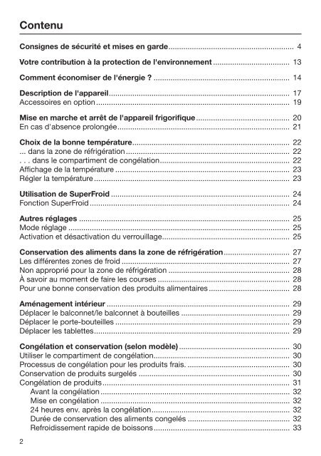 Miele K 34683 iDF - Mode d'emploi et instructions de montage