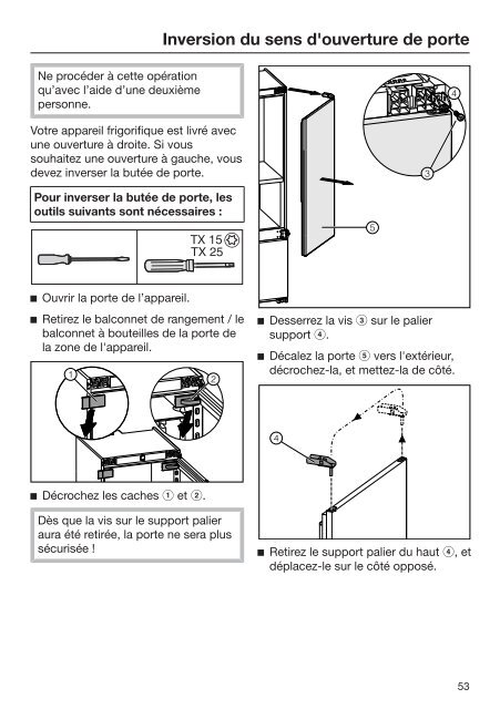 Miele K 34683 iDF - Mode d'emploi et instructions de montage