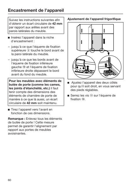 Miele K 34683 iDF - Mode d'emploi et instructions de montage