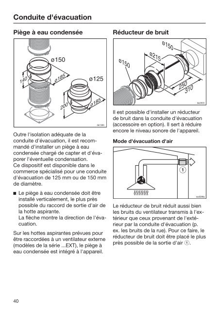 Miele DA 4228 W EXT Puristic Plus - Mode d'emploi